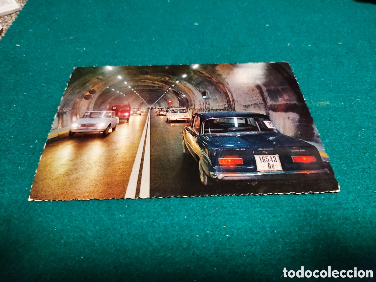 Postal t&uacute;nel de Monte Blanco