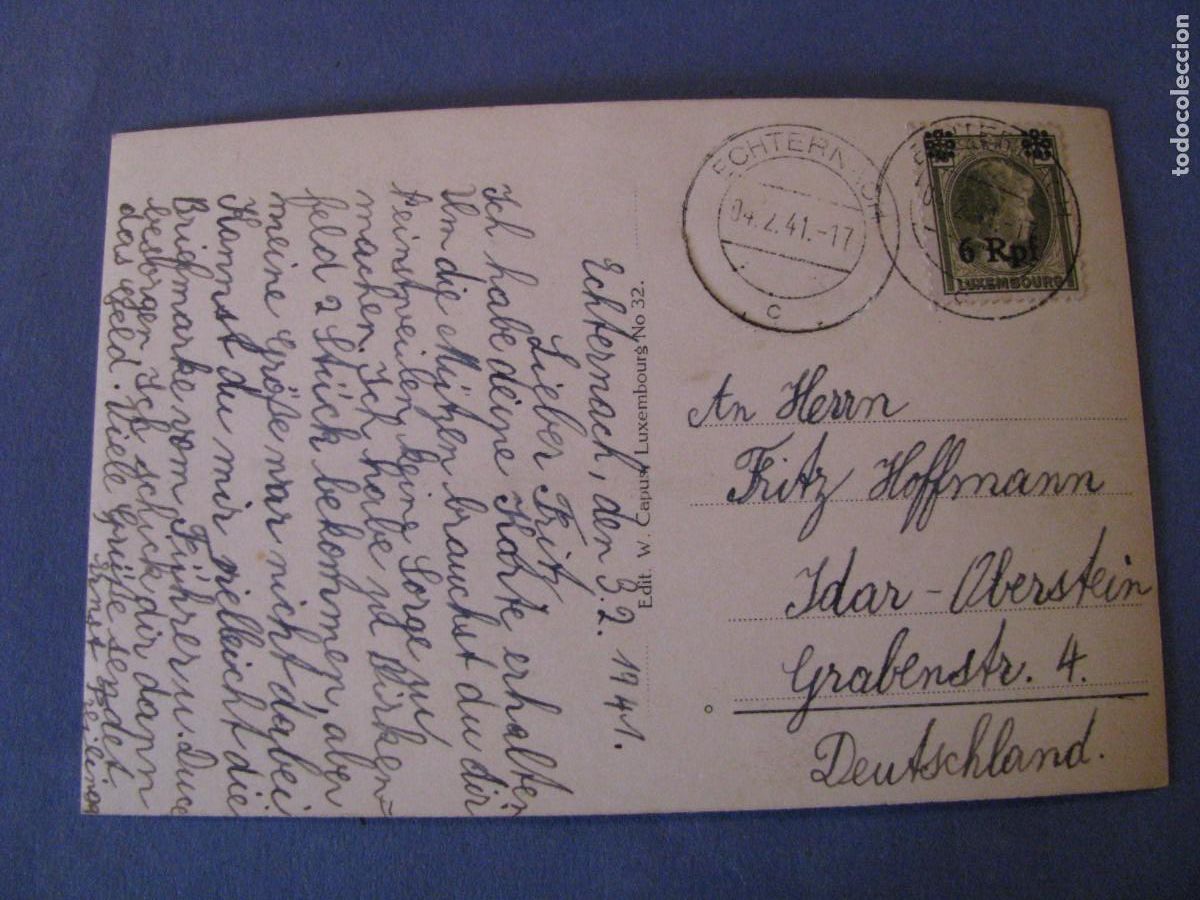 Postales: POSTAL DE LUXEMBURGO. ECHTERNACH. CIRCULADA 1941. - Foto 2