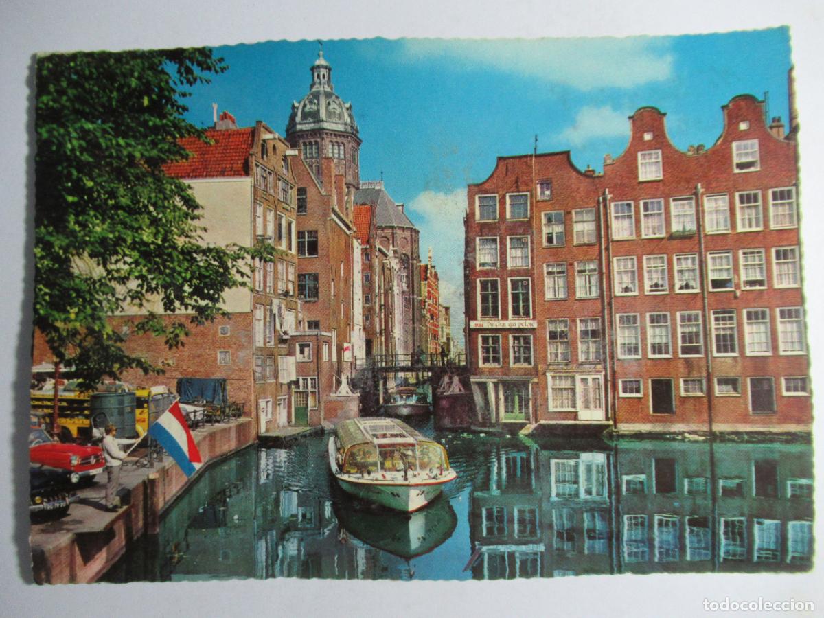 Postales: Postal Amsterdam escrita en 1968 - Foto 1