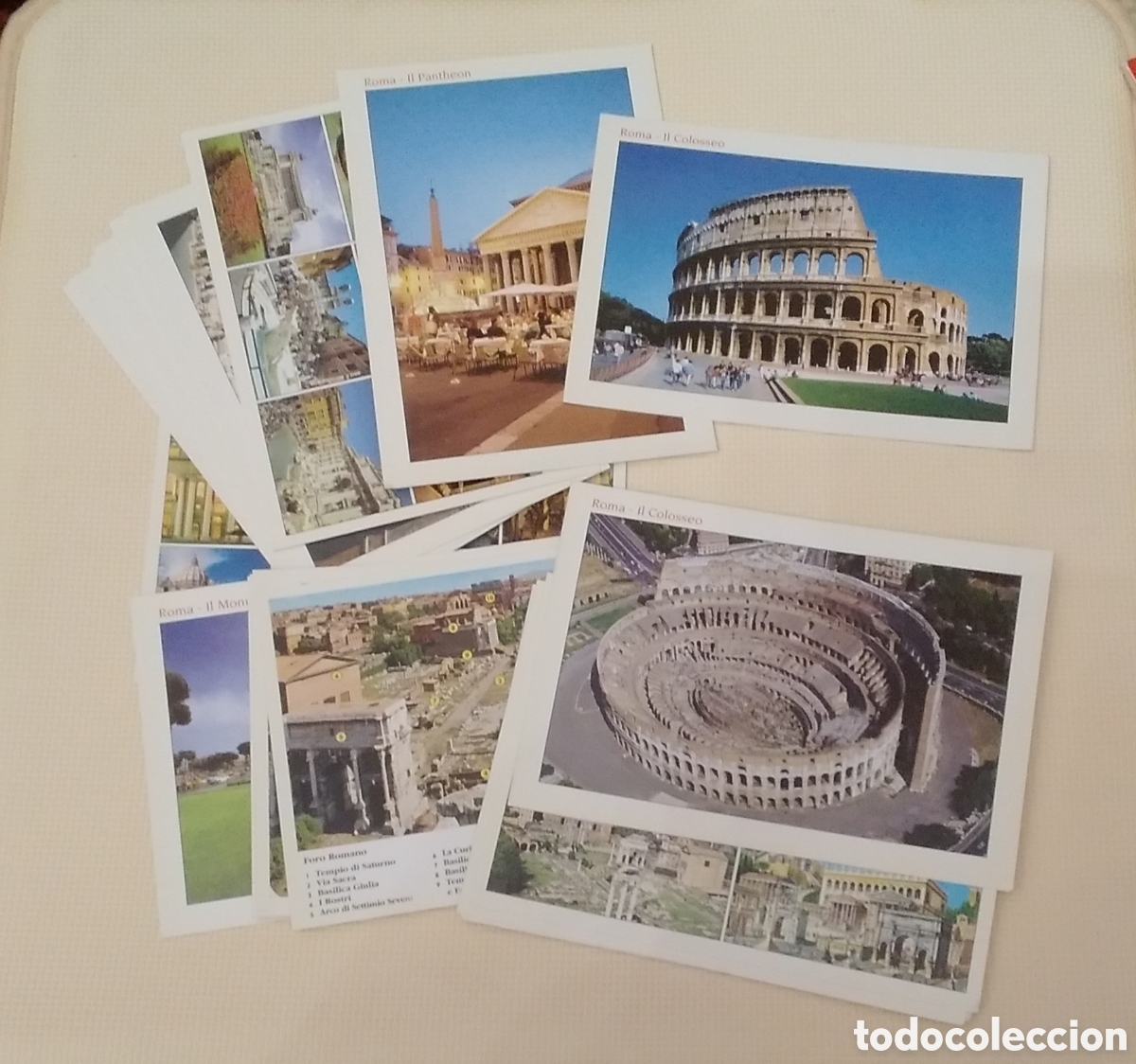 Postales: 2 carpetas con 20 postales Roma comienzos del 2000 - Foto 3