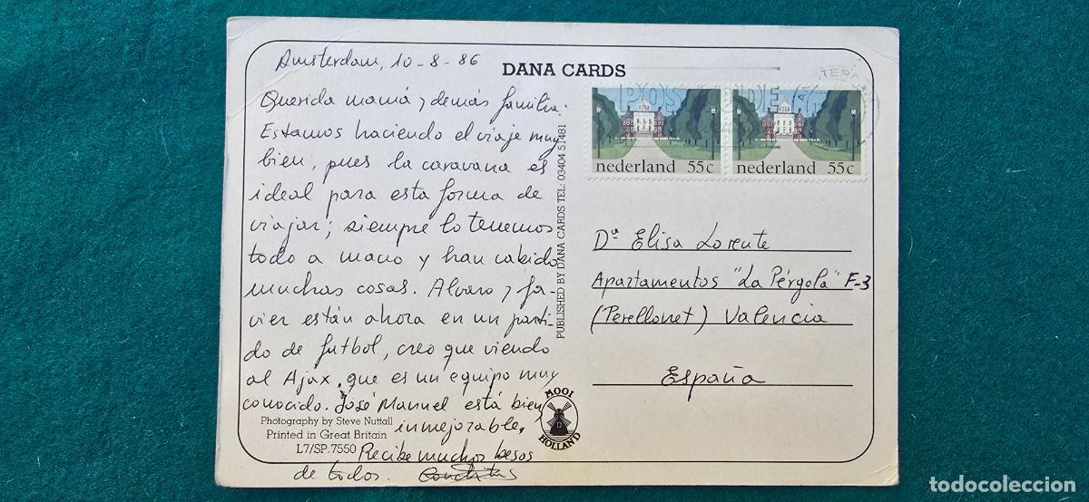 Postales: POSTAL AMSTERDAM (1986) HOLANDA - Foto 2