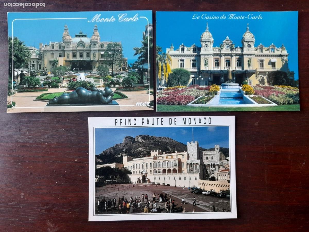 Postcards: Una posta Casino de Montecarlo principado de Monaco palacio principe 3 tarjetas a elegir