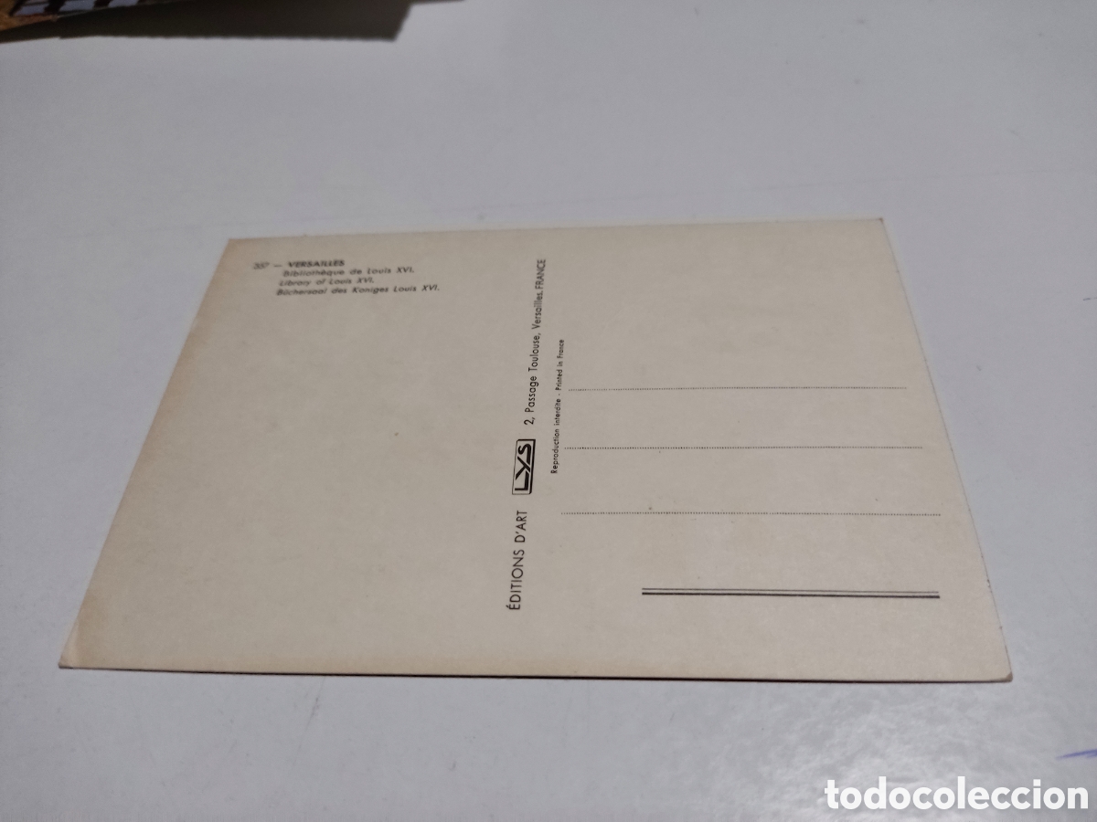 Postales: Postal Versalles biblioteca - Foto 2