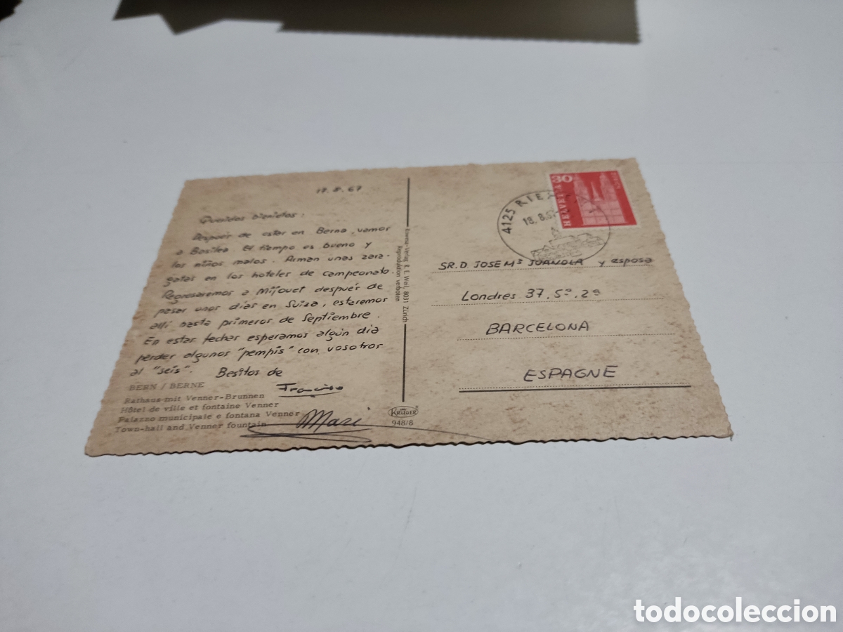 Postales: Postal bern Suiza....... - Foto 2