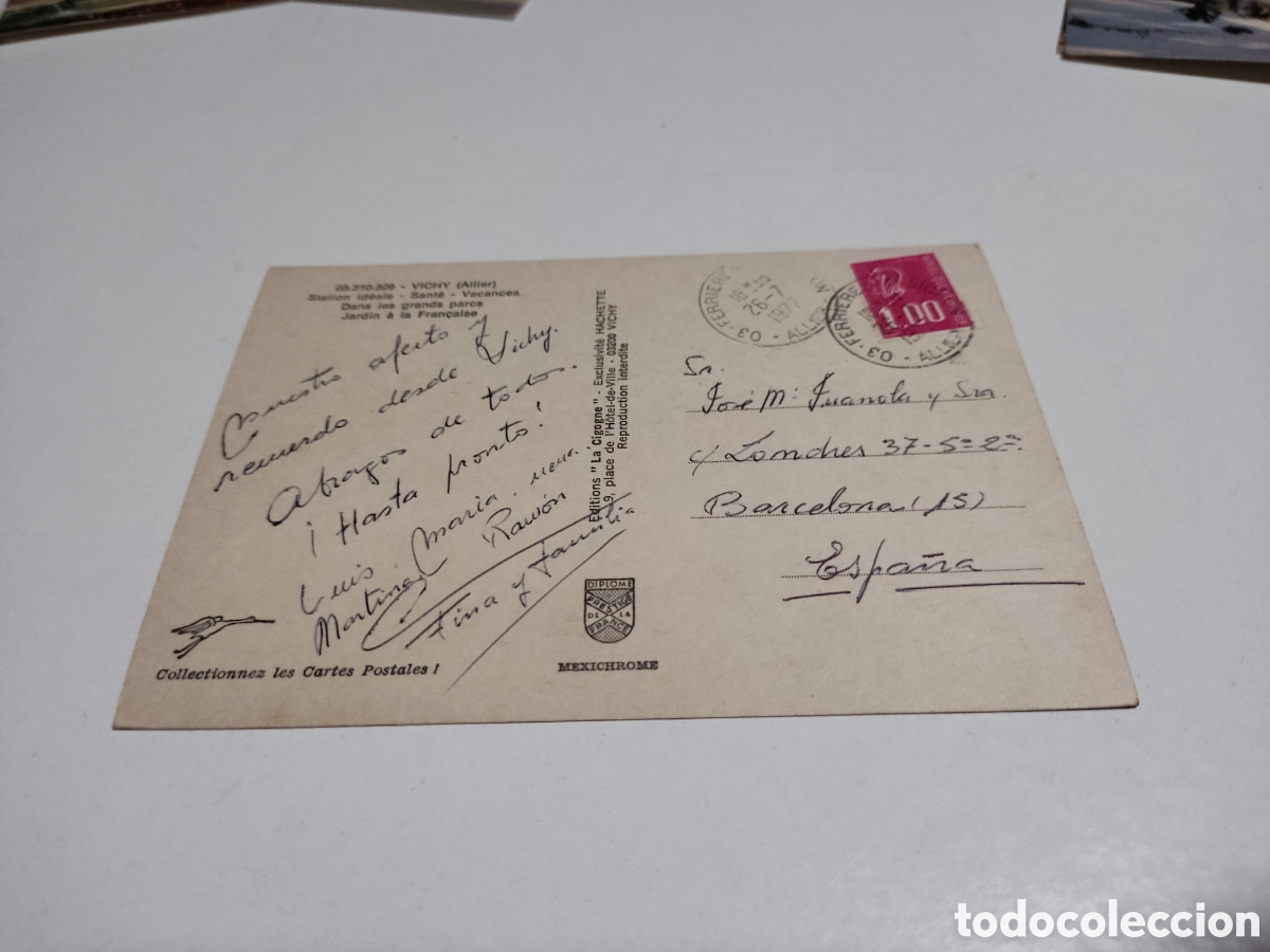 Postales: Postal Vichy jardines - Foto 2
