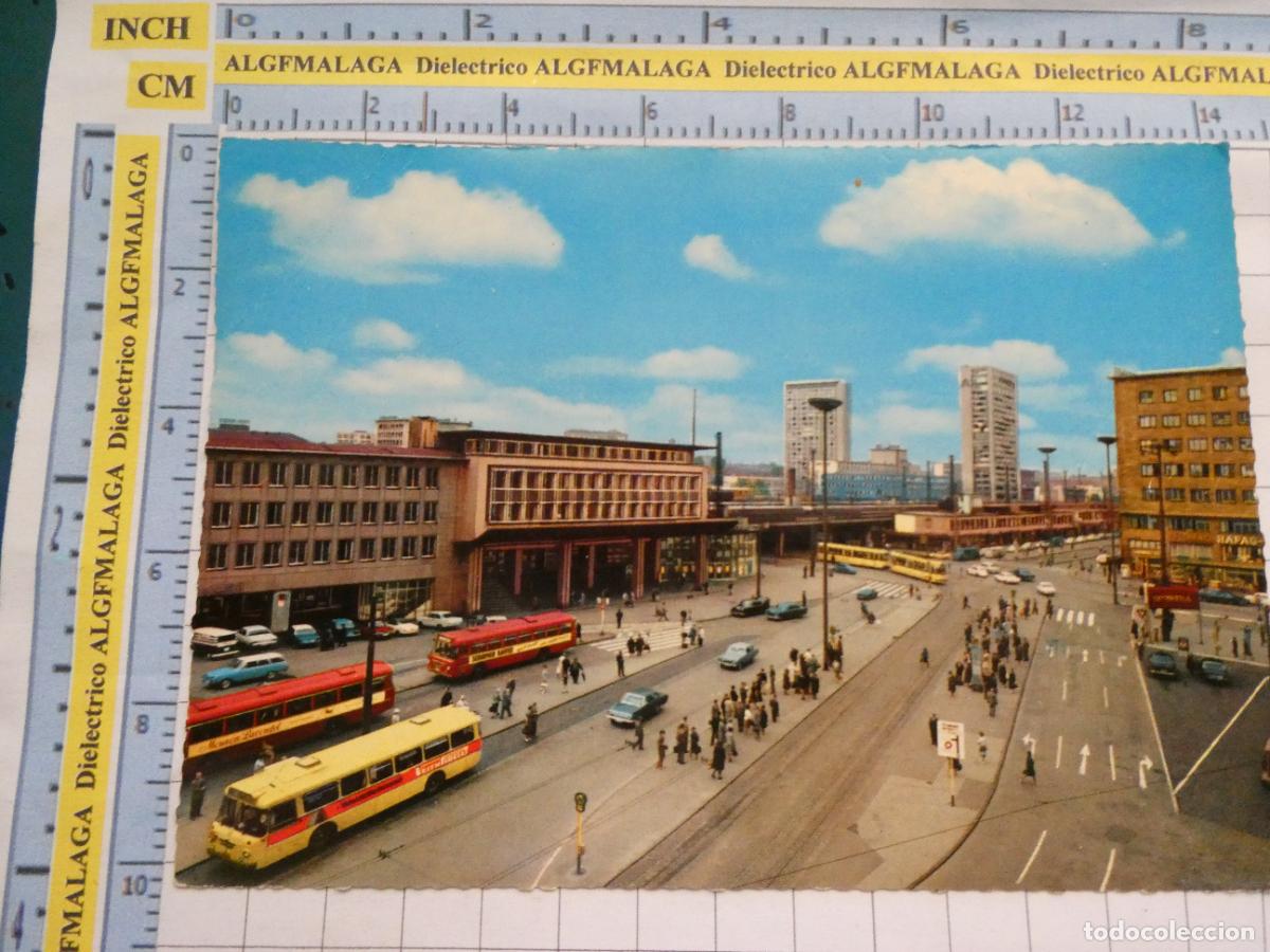 Postais: POSTAL DE ALEMANIA. ESSEN PLAZA ESTACI&Oacute;N AUTOBUSES PIRELLI AUTOCARES. 2685