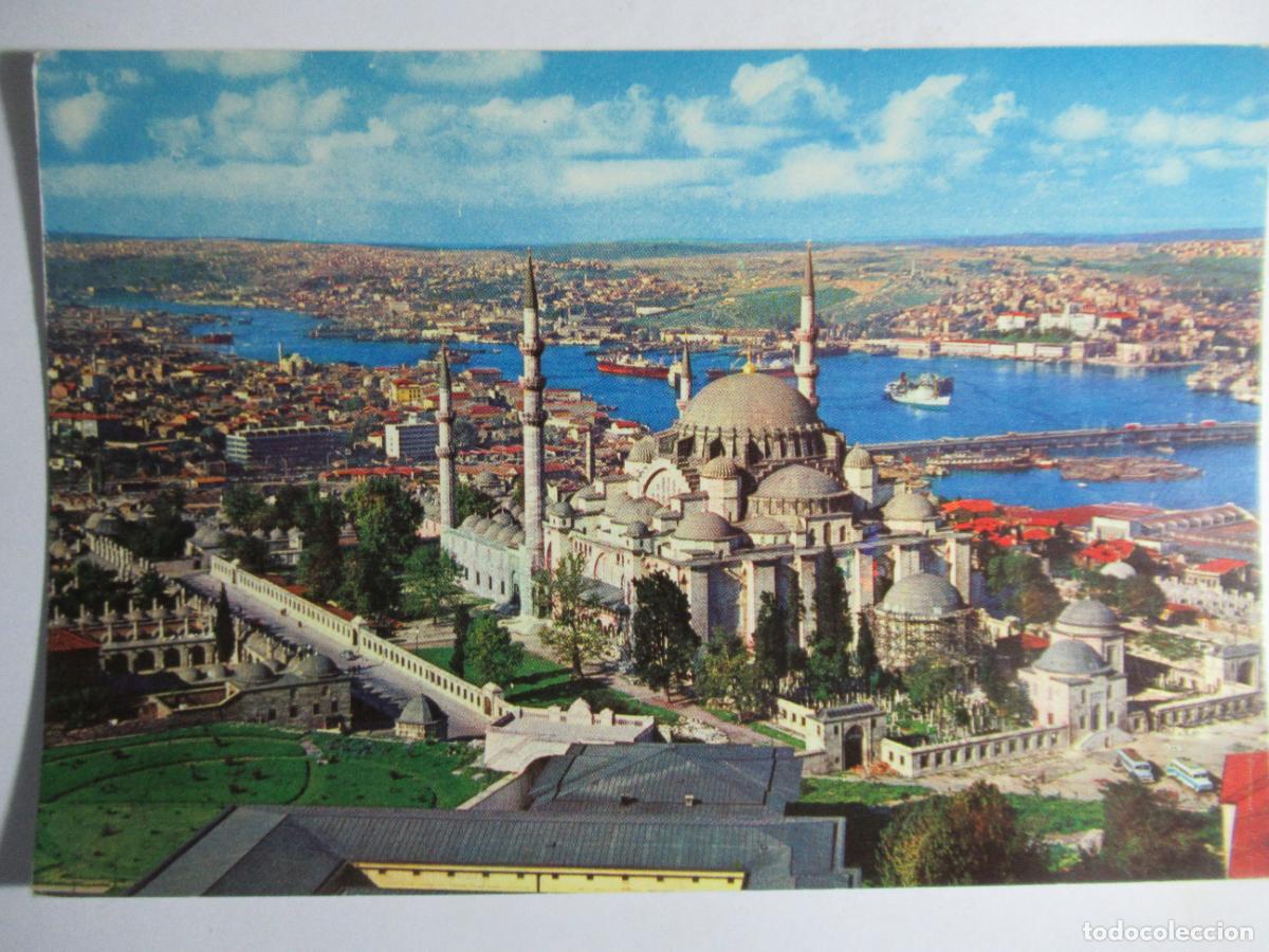 Cartes Postales: Istanbul ve Saheserleri - The Mosque of Soliman the magnifient and the Golden Horn