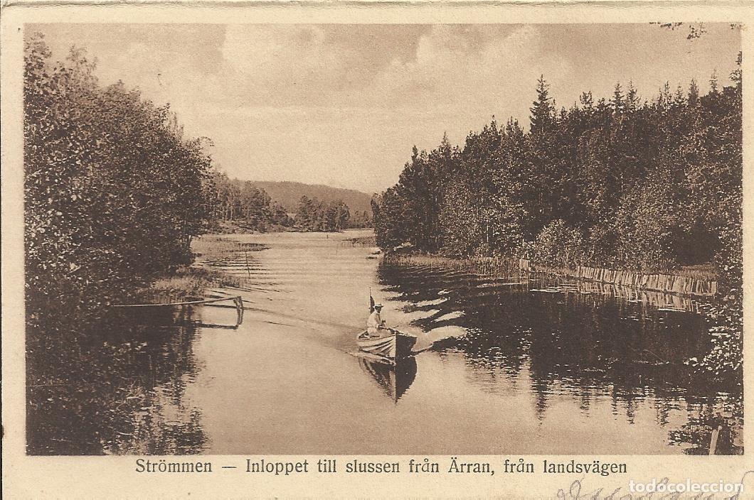 Postales: Noruega. Strommen. 1922. Postal. 9x14 cm. Escrita con sello.