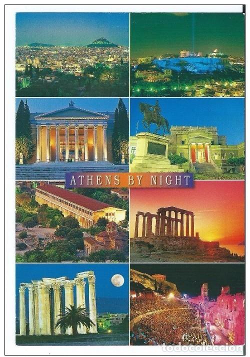 Postales: ATHENS BY NIGHT.- GRECIA - Foto 1