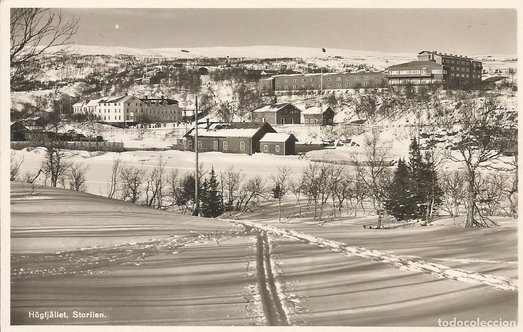Postales: Hogfjallet. Storlien. Suecia. 9x14 cm. Postal. 1942. Escrita con sello.