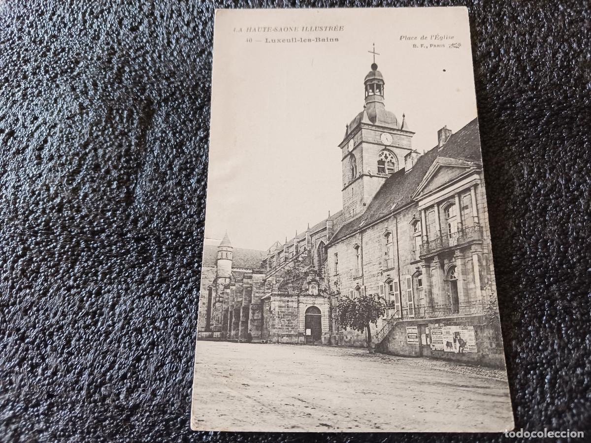 Postkarten: 40 luxeuil les bains, place de l`eglise