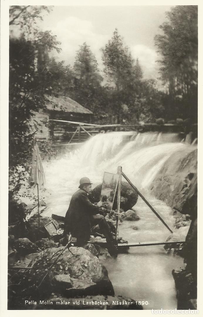 Postales: Pelle Molin. Laxbaken. Nasaker. Suecia. 9x14 cm. Postal. Sin escribir. 1940 aprox.