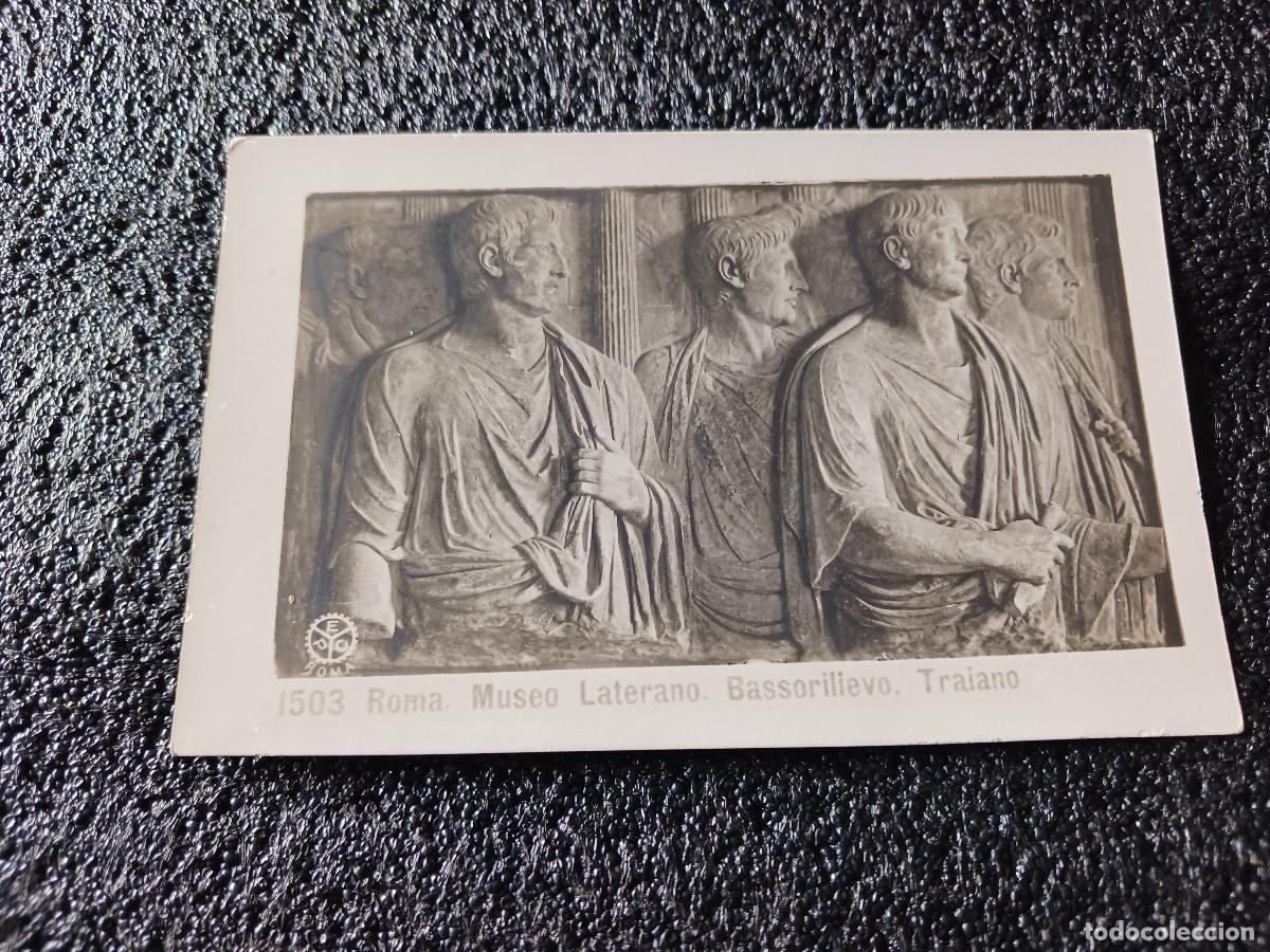 Cartoline: museo laterano bassorillevo, traiano, ed. chaufforier