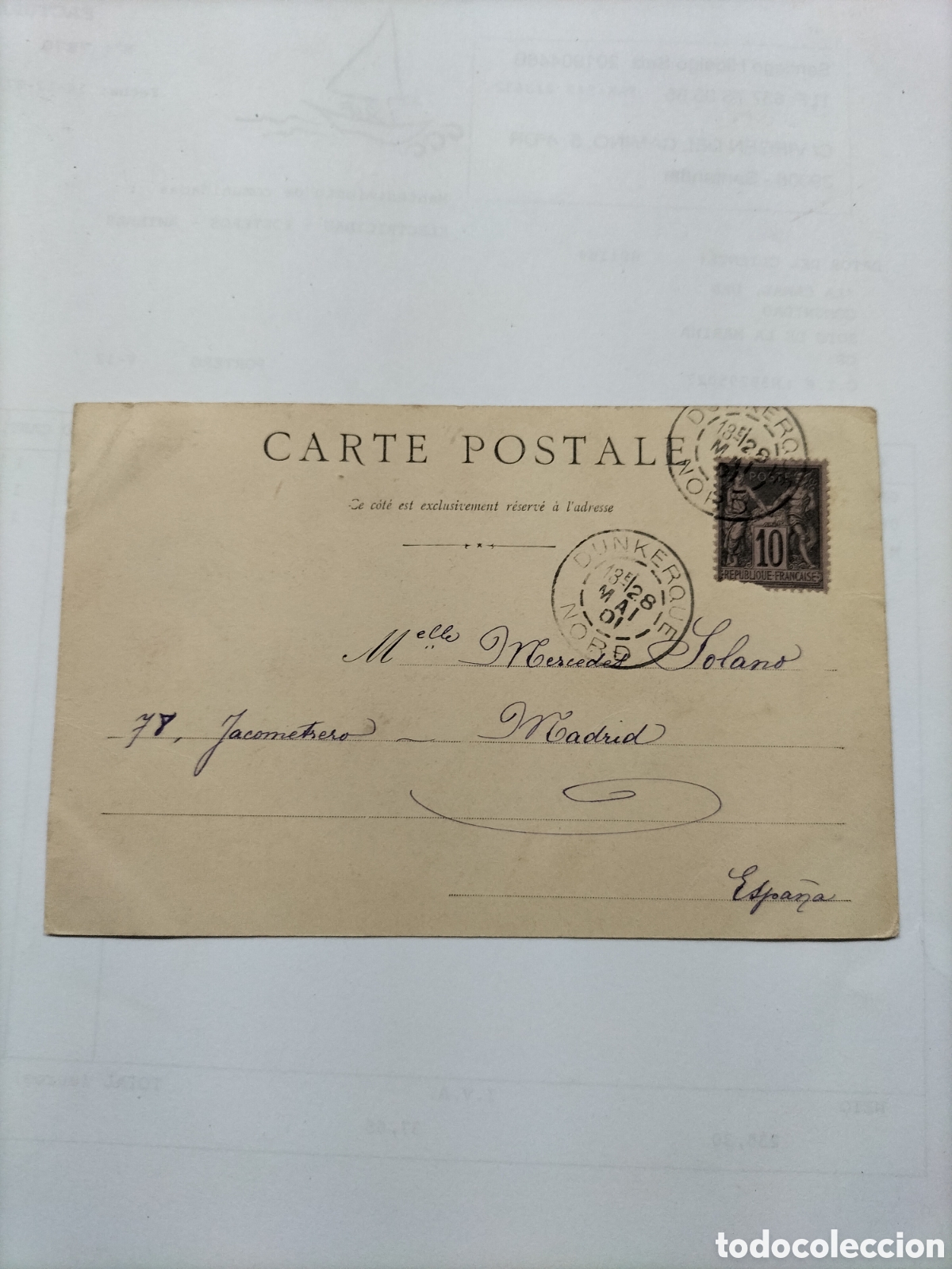 Postales: Dunkerque. Pecheuse de Vers. Pecheuse de Crevettes. - Foto 2