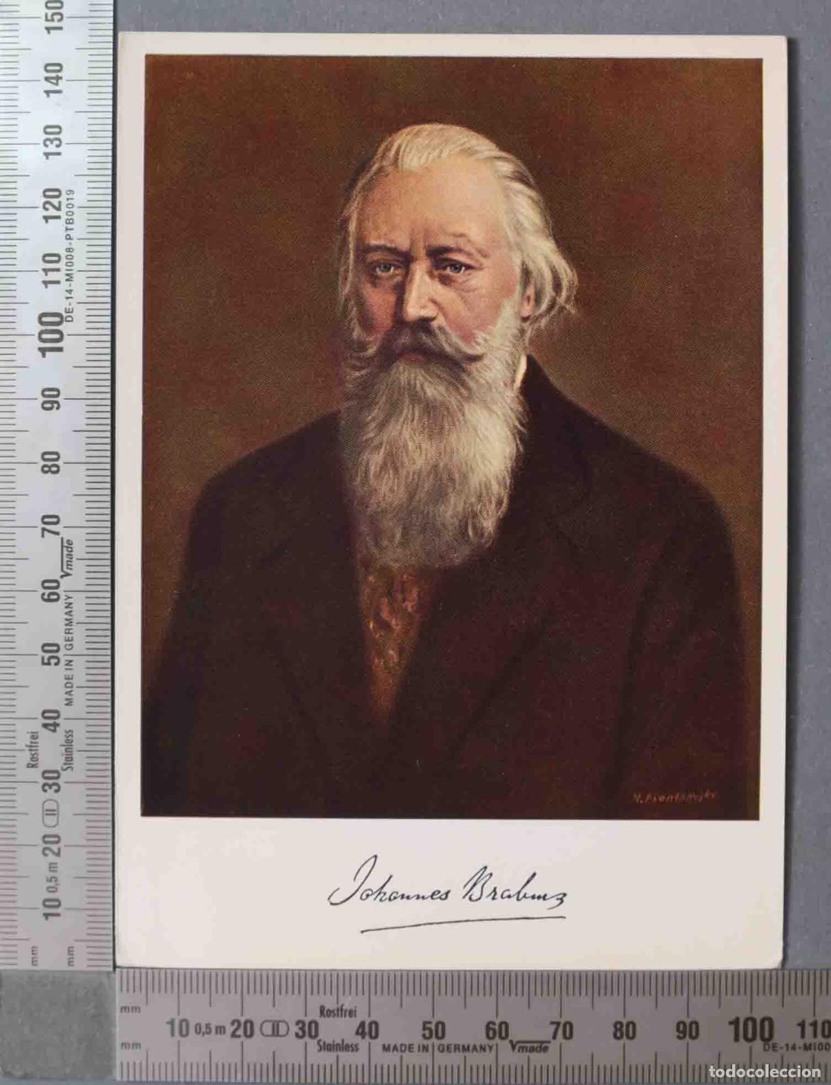 Postales: POSTAL. RETRATO BRAHMS - Foto 1