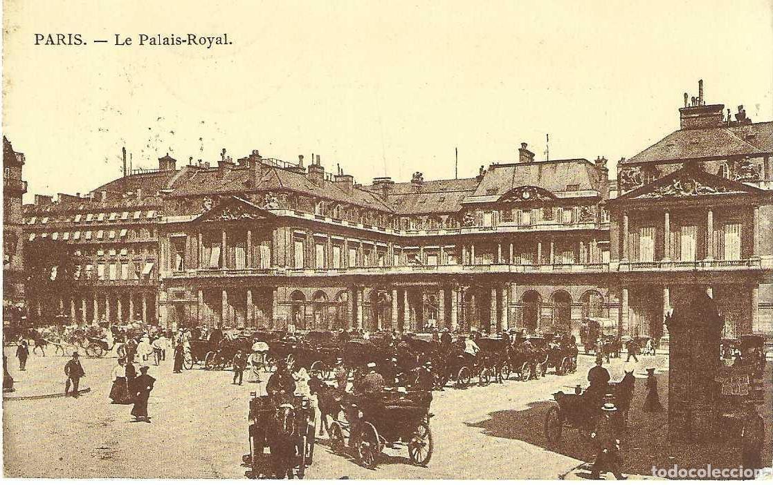 Postais: PARIS - LE PALAIS ROYAL - L.D. PARIS - CIRCULADA 1923