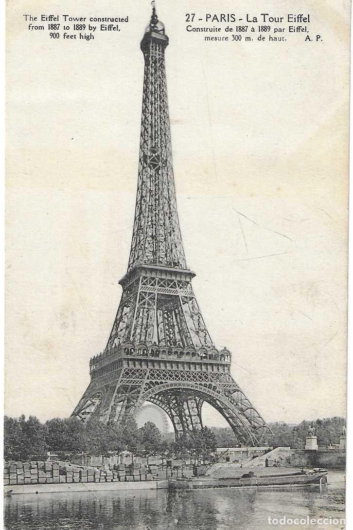 Postkarten: 27. PARIS - LA TOUR EIFFEL - CIRCULADA 1920