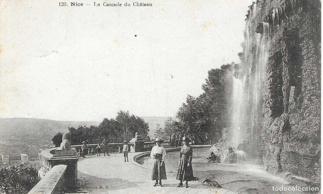 Postales: NICE - 120. LA CASCADE DU CH&Acirc;TEAU - CIRCULADA 1947 - Foto 1