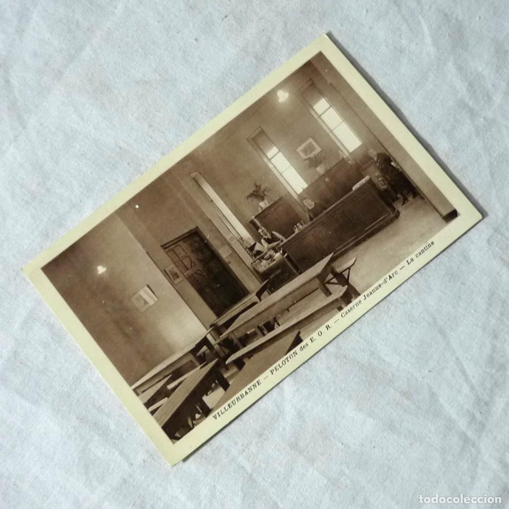 Cartoline: Trajeta postal Villeurbanne Peloton des E.O.R. Caserne Jeanne d'Ar, La Cantine