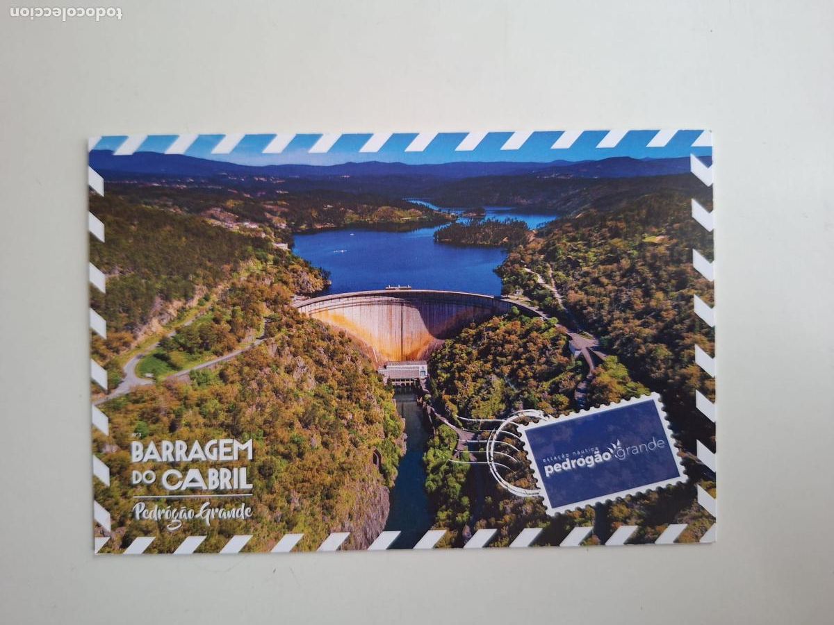 Postales: Postal Presa de Cabril Pedr&oacute;g&atilde;o Grande Leiria Estremadura Portugal Paisajes