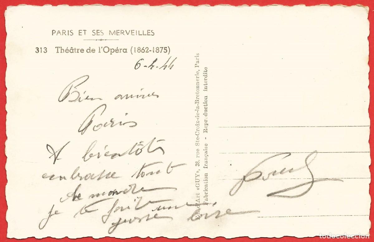 Postales: Francia - Paris : Teatro de la &oacute;pera - Foto 2