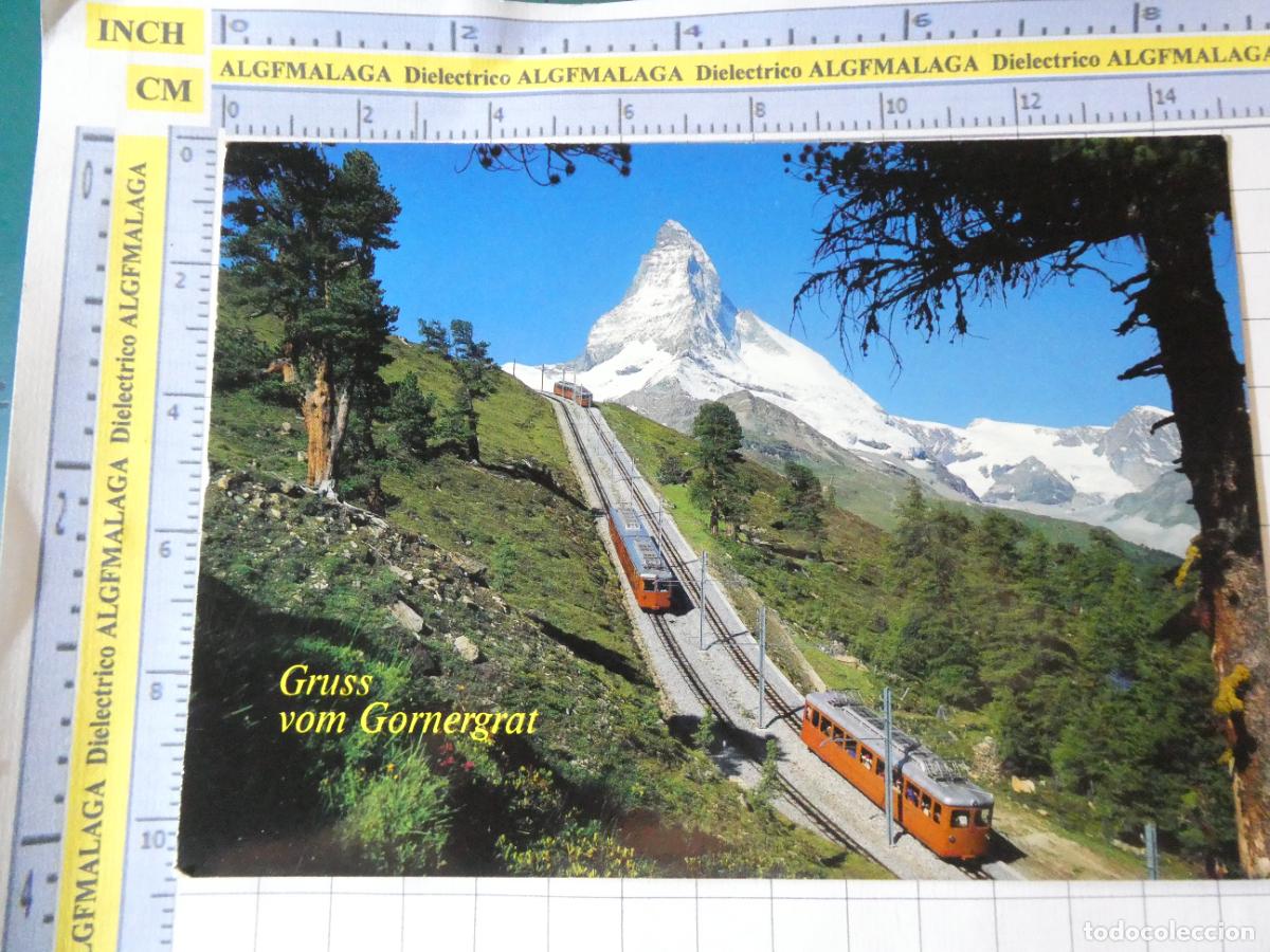 Postales: POSTAL DE SUIZA. GORNERGRATBAHN BEI RIFFELALP TRENES FERROCARRILES . 1648