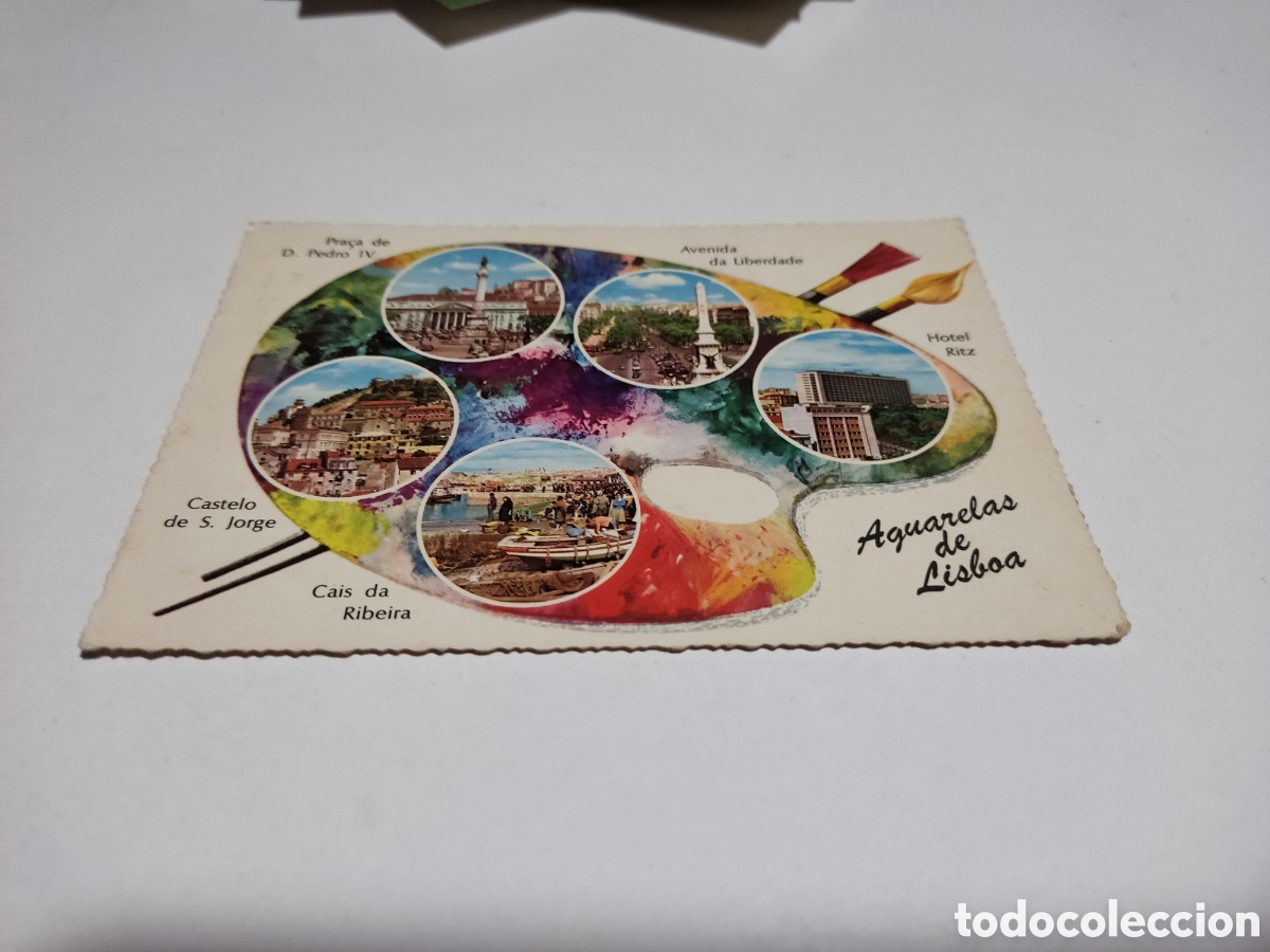 Postales: Postal acuarelas de Lisboa - Foto 1
