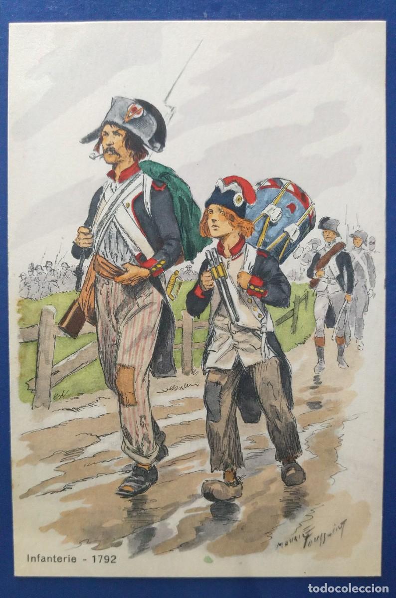 Postales: TARJETA POSTAL INFANTERIA FRANCESA 1792