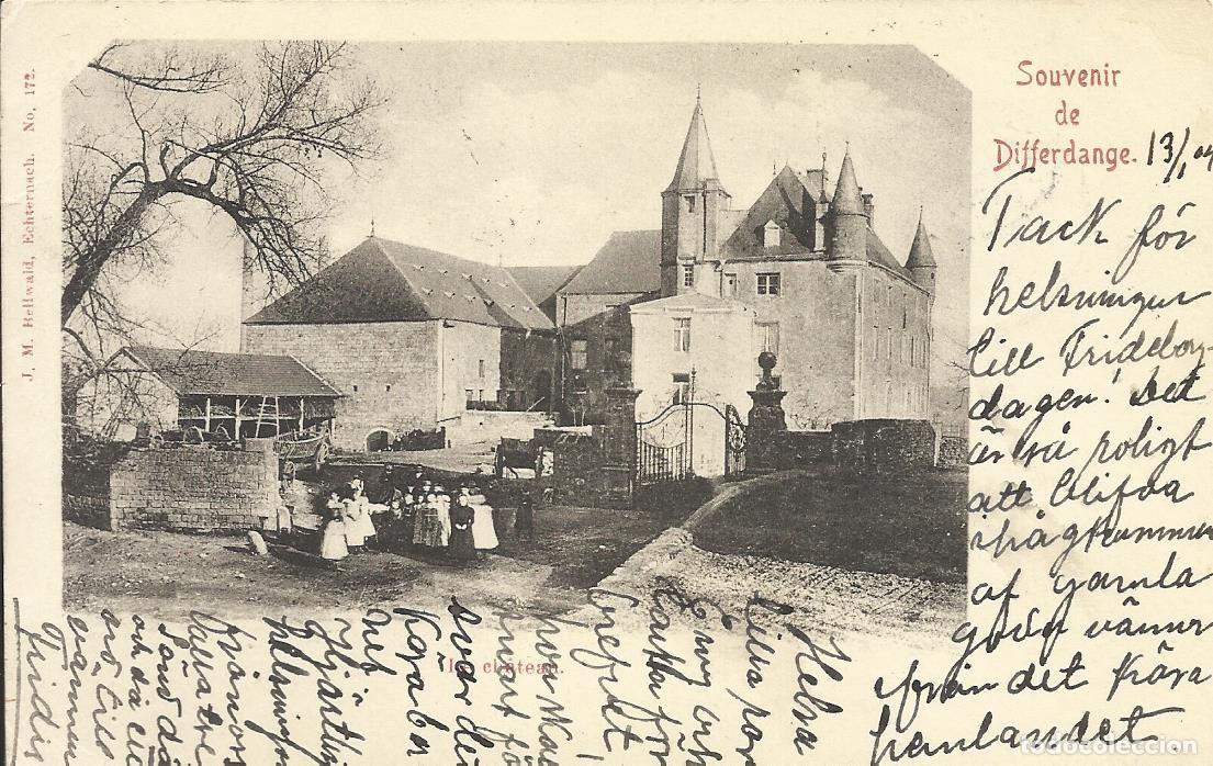 Postales: Differdange. Luxemburgo. Postal. 9x14 cm. Escrita. 1904. - Foto 1