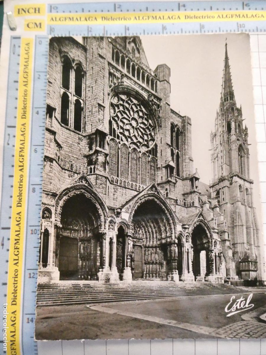 Postkarten: ANTIGUA POSTAL DE FRANCIA. CATEDRAL DE CHARTES. 1721