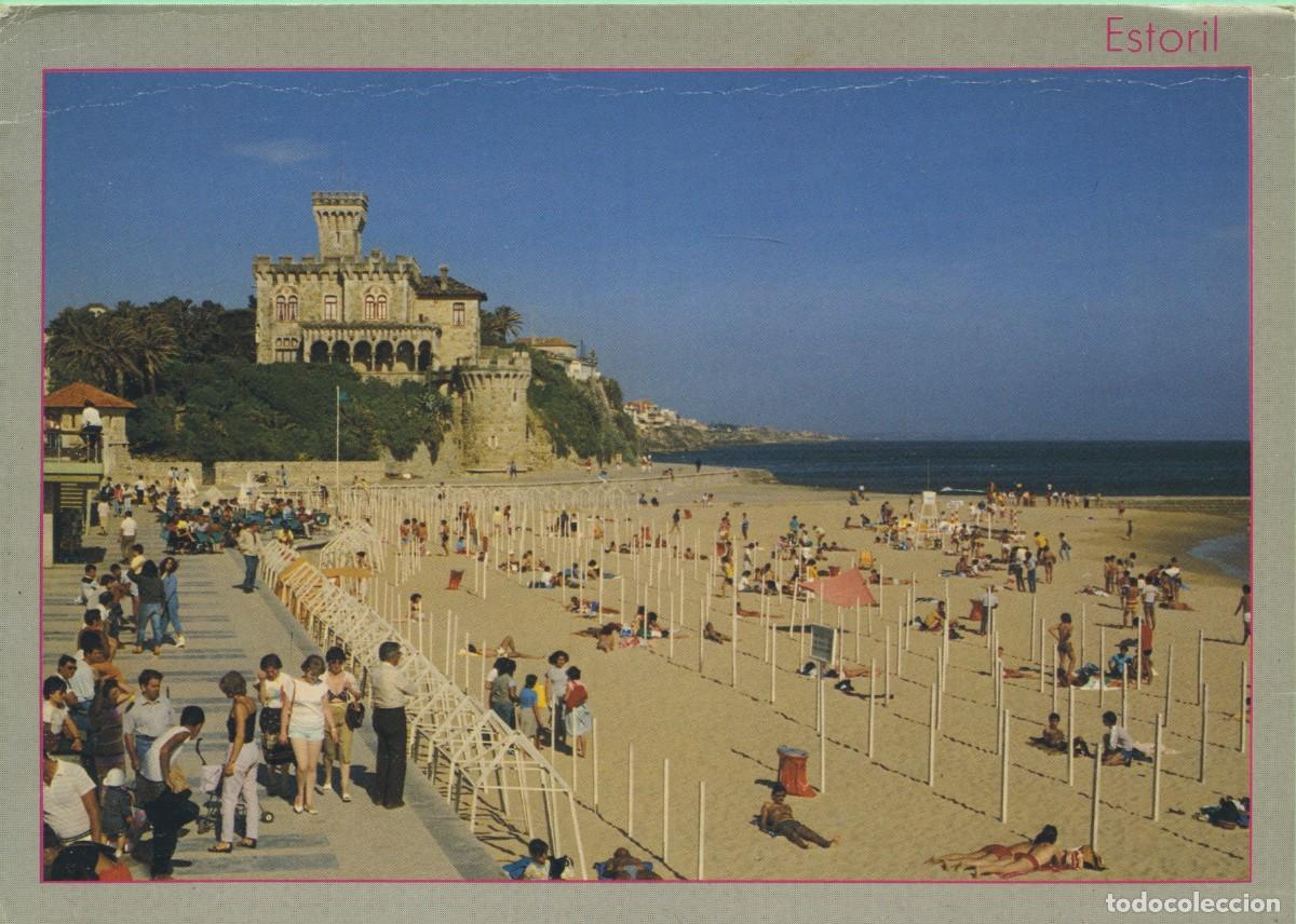 Postales: N&ordm; E 3 - ESTORIL. Portugal. Centro tur&iacute;stico internacional. Playa de Tamariz. Sin circular. ED. MJB