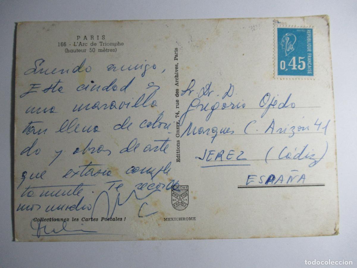 Postales: Paris - LArc de Triomphe - Foto 2
