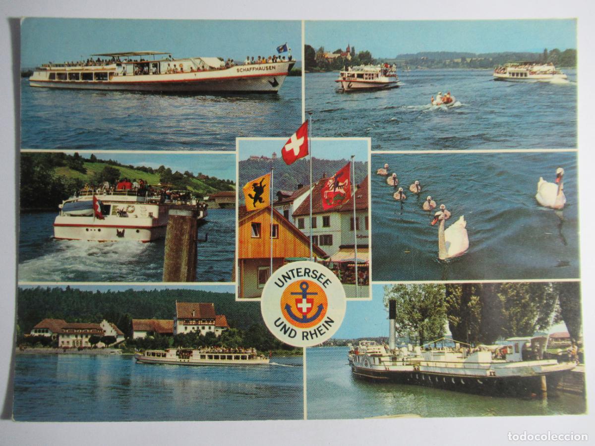 Postales: Switzerland - Barcos