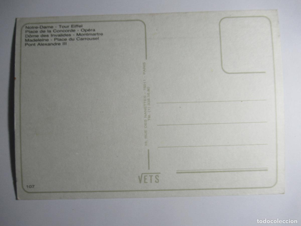 Postales: Par&iacute;s - Varios aspectos - Foto 2