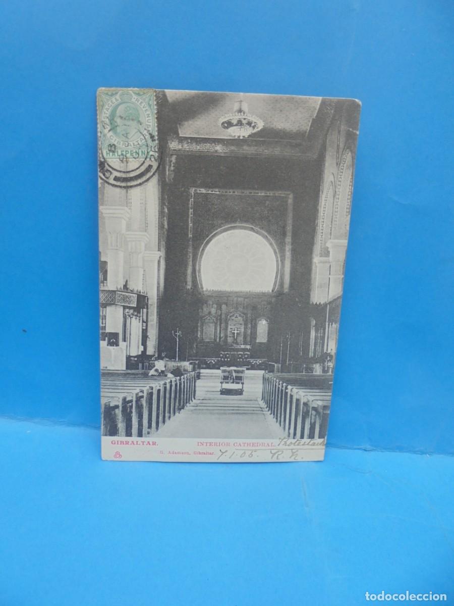 Postales: TARJETA POSTAL. GIBRALTAR. INTERIOR CATHEDRAL. - Foto 1