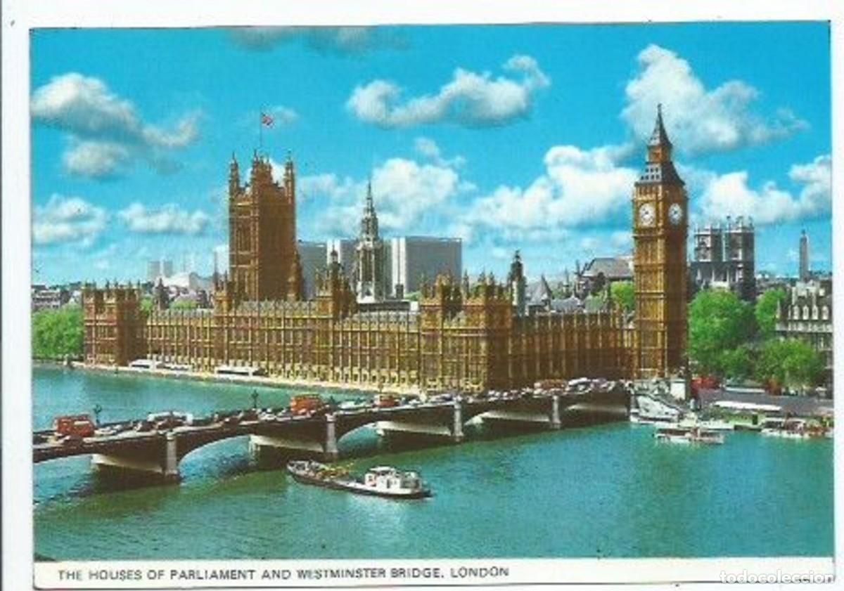 Postais: THE HOUSES OF PARLIAMENT AND WESTMINSTER BRIDGE.- LONDON / REINO UNIDO