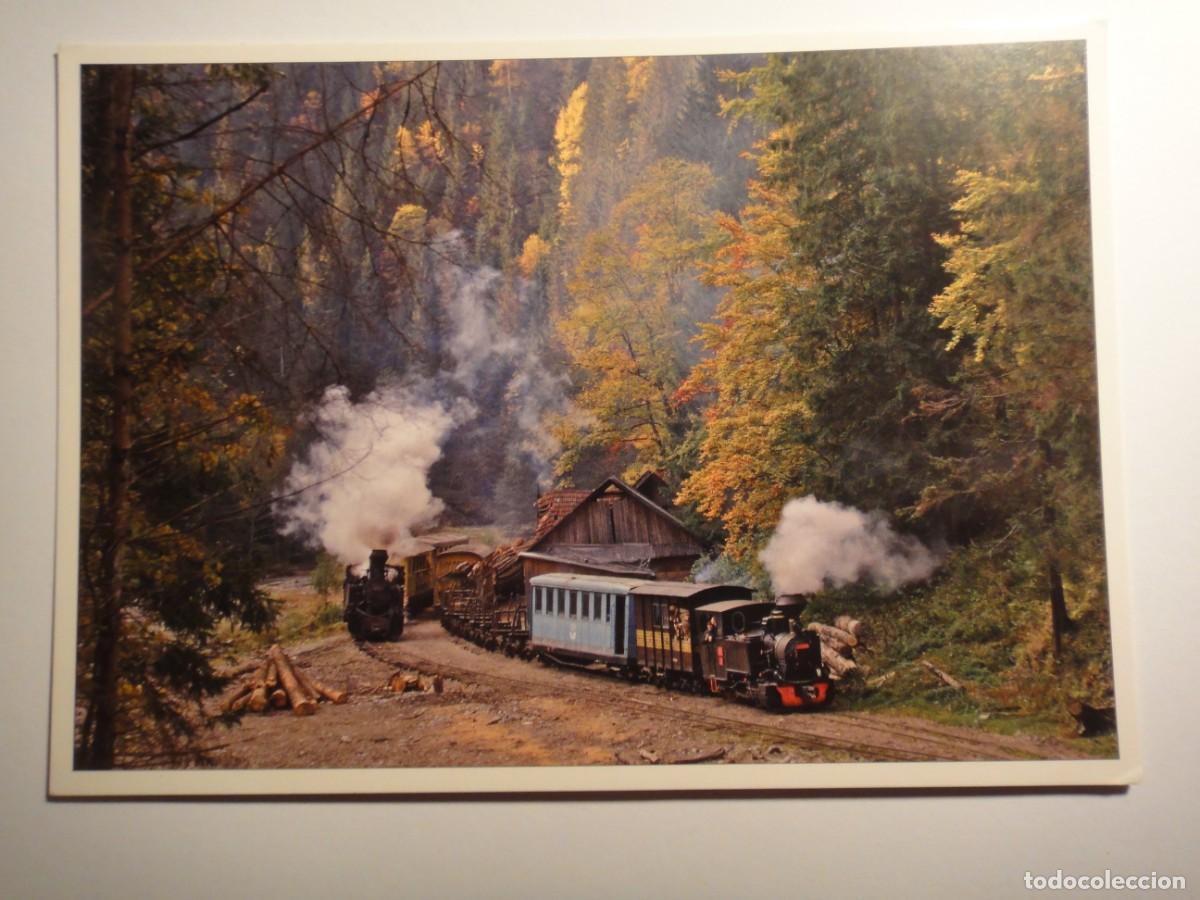 Postais: tarjeta postal- Paisaje con tren de Rumania- ver foto. ref 102/1846