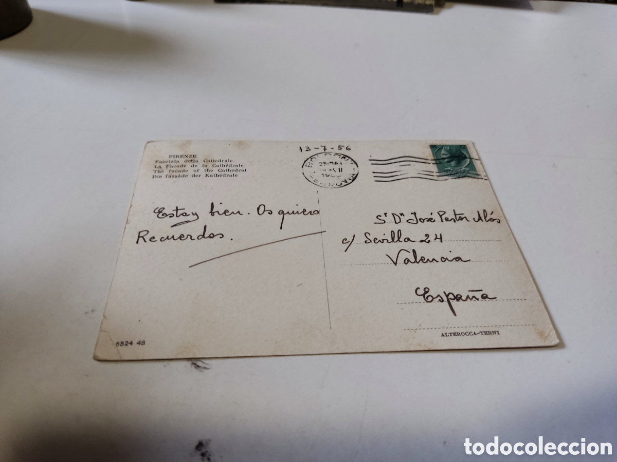 Postales: Postal Firenze catedral - Foto 2