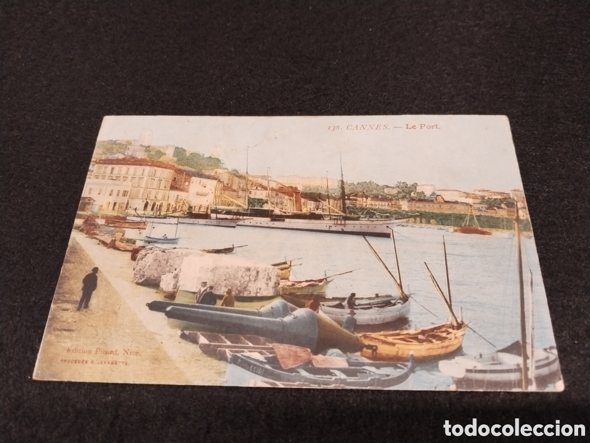 Postales: Postal de Cannes. Puerto - Foto 1