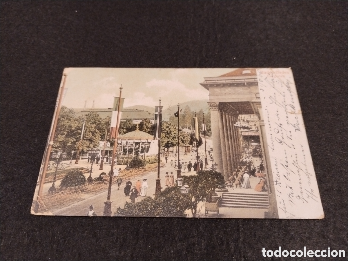 Postais: Postal de Baden-Baden. 1906. Curgarten