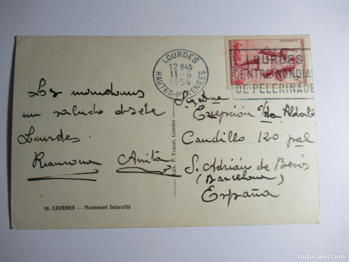 Postales: Lourdes - Monument Interalli&eacute; - Foto 2