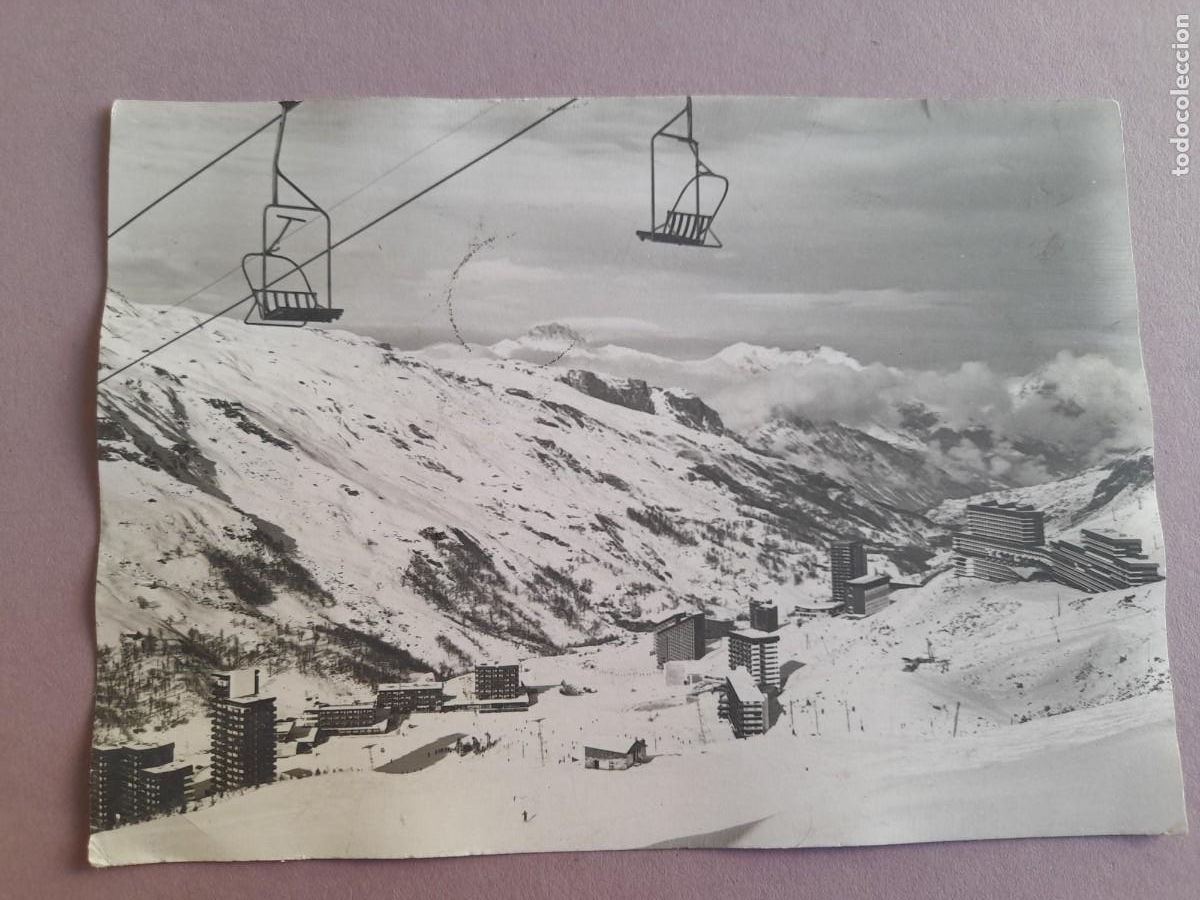 Postales: postal francesa, esqui, les menuires , circulada 1972