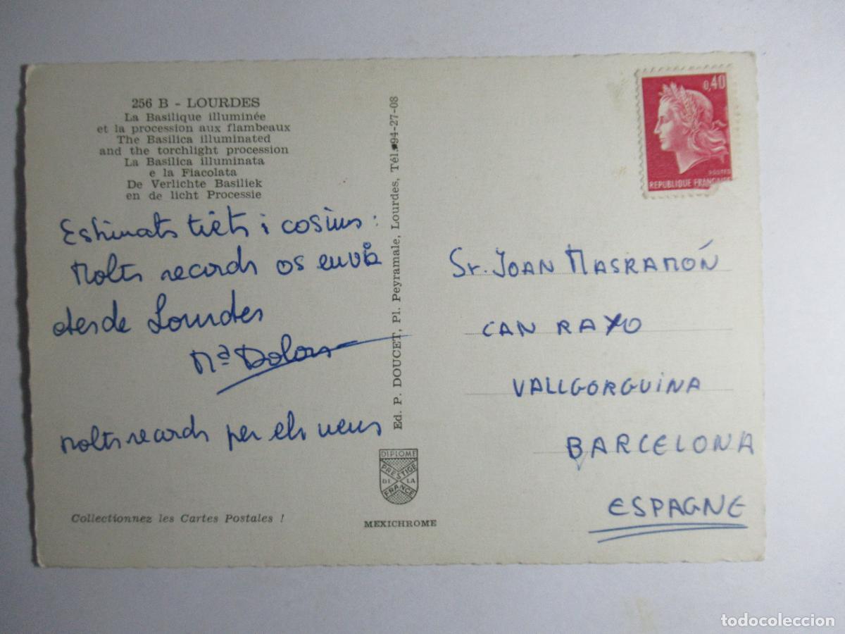 Postales: Lourdes - La Basilique Illumin&eacute;e - Foto 2