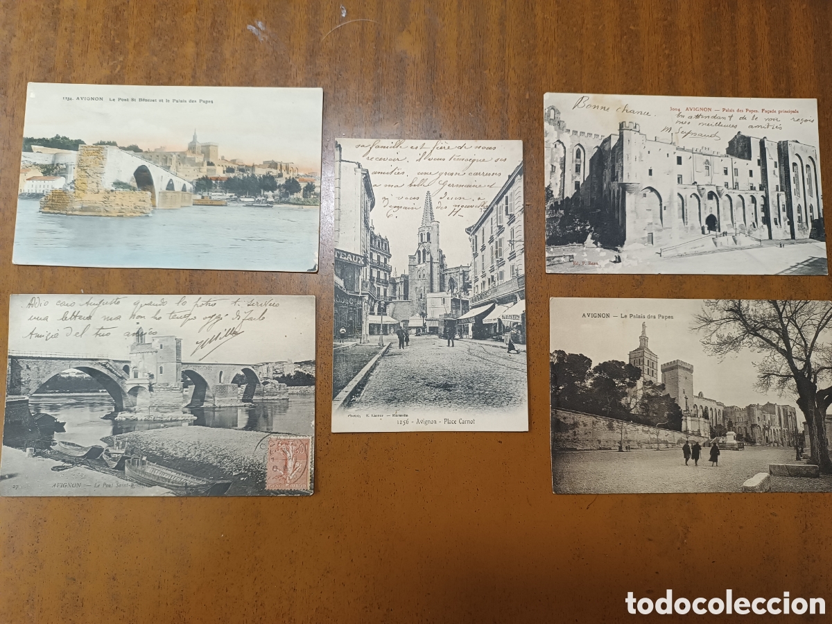 Postales: 5 postales antiguas de Avignon - Foto 1