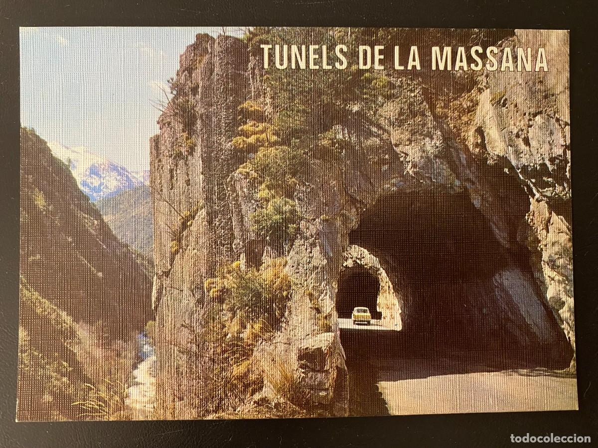 Postales: ANDORRA TUNELS DE LA MASSANA VALLS D' ANDORRA - ESCUDO DE ORO - c. 1960 SIN ESCRIBIR SIN CIRCULAR