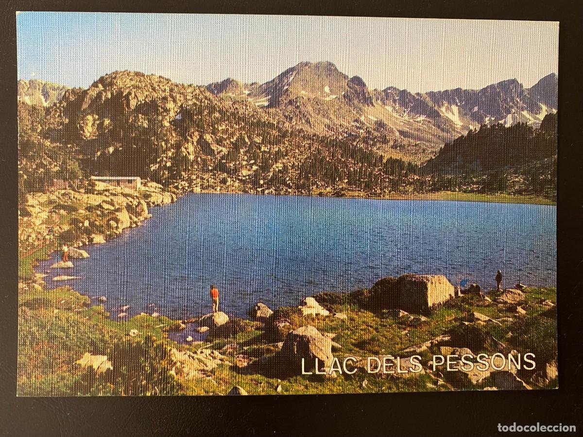 Postales: ANDORRA LLAC DELS PESSONS VALLS D' ANDORRA - ESCUDO DE ORO - c. 1965 SIN ESCRIBIR SIN CIRCULAR
