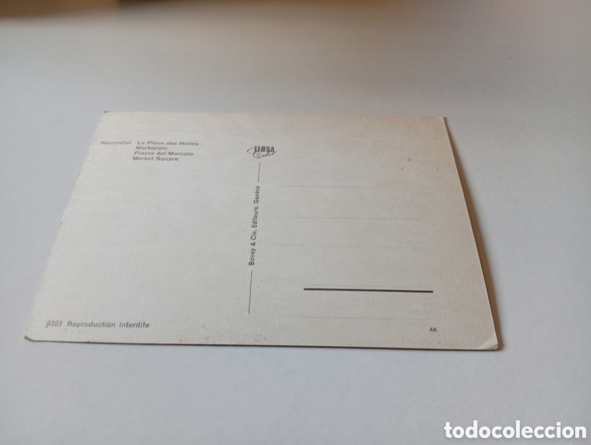 Postales: Postal Neuchatel,mercado - Foto 2