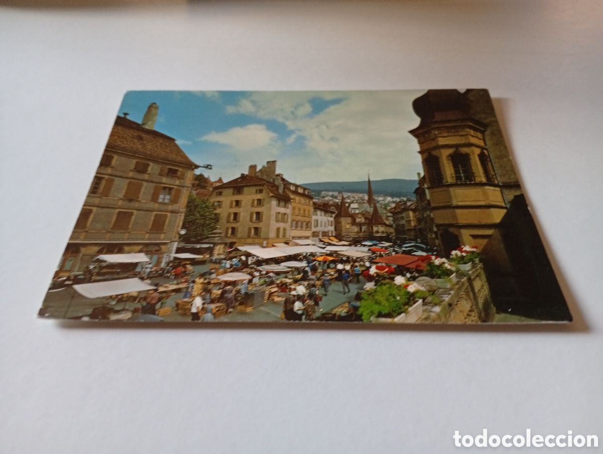 Postales: Postal Neuchatel,mercado - Foto 1