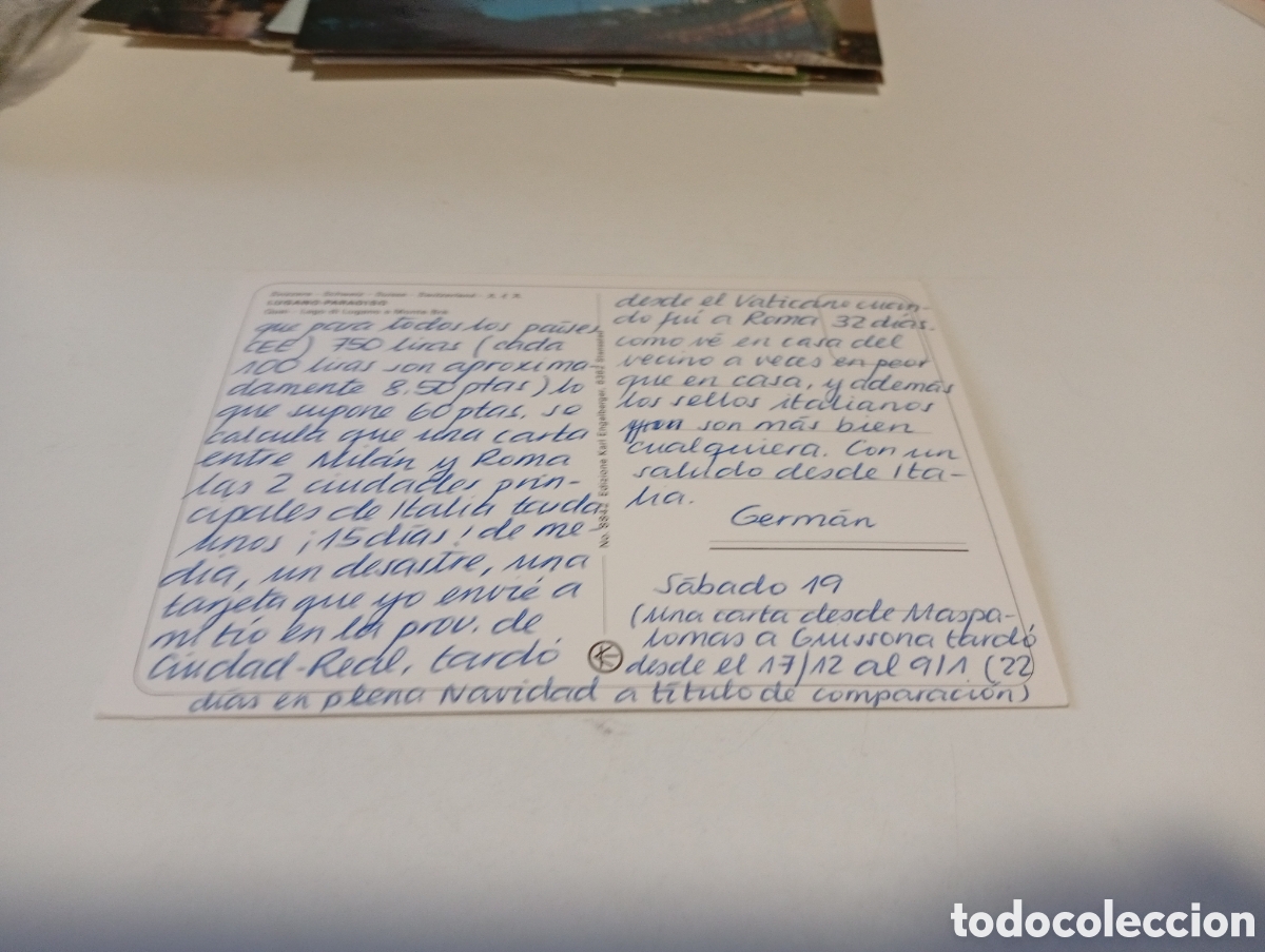 Postales: Postal Lugano lago....... - Foto 2