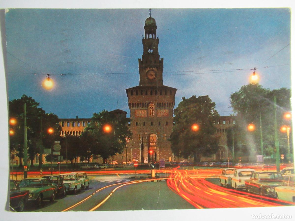 Cartes Postales: Milano - Castello Sforzesco. Notturno